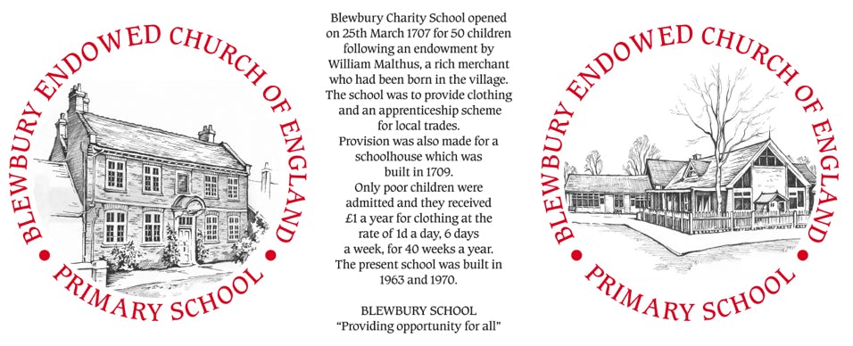 Pen & ink drawings for school mug with commemorative text
