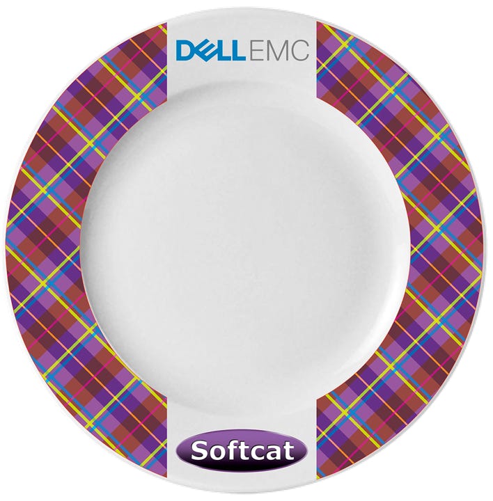 tartan decoration on the rim for DellEMC and Softcat